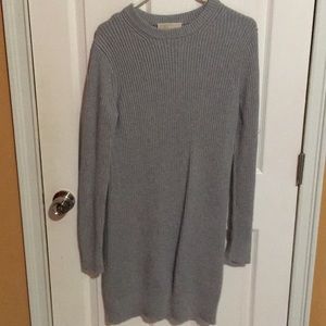 Michael Kors Gray long sleeve knitted dress